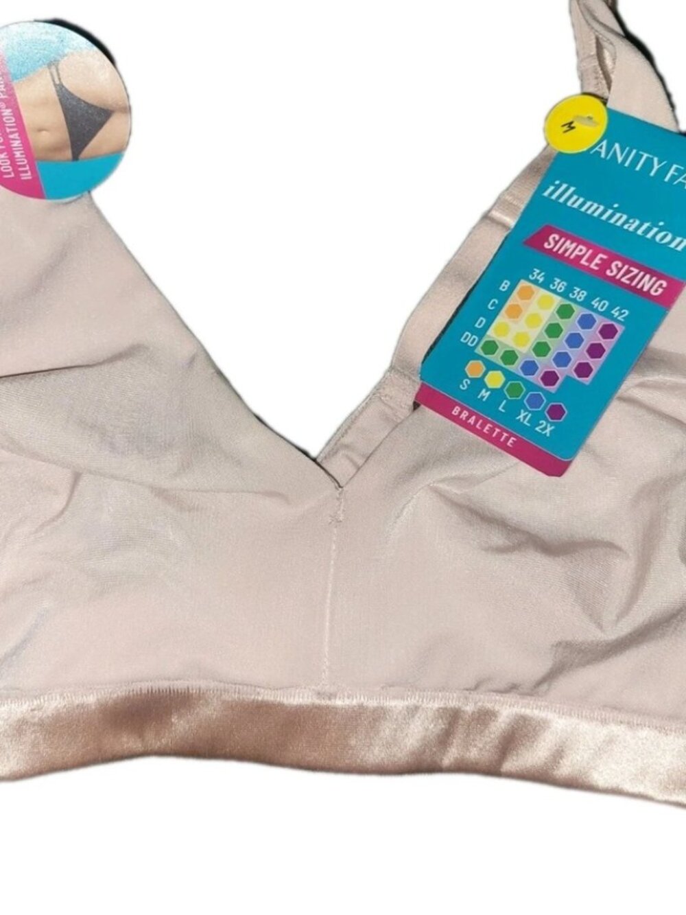 Vanity Fair Womens Illumination Wireless Bralette M